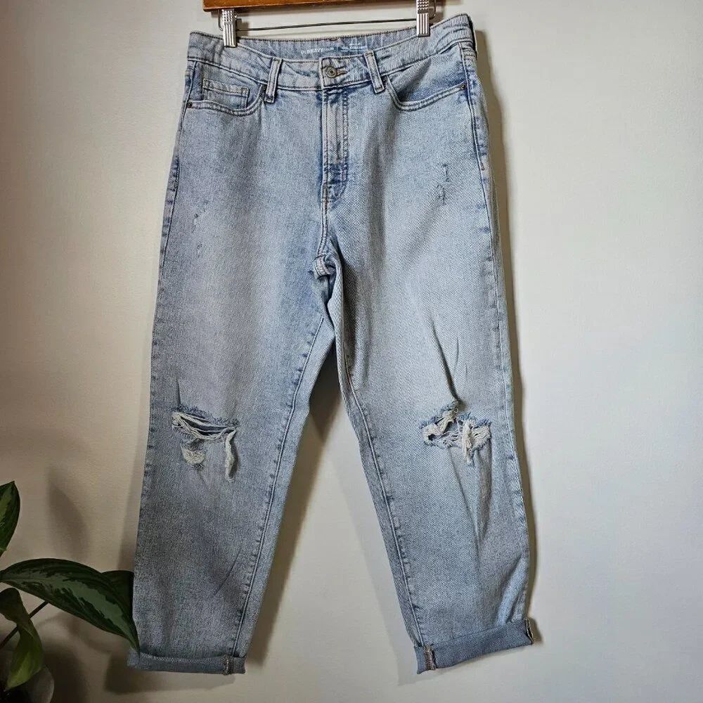 NWOT OLD NAVY HIGH RISE O.G. STRAIGHT LIGHT WASH JEANS SIZE 10 WMNS